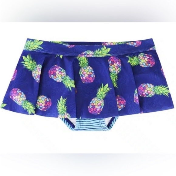 UV Skinz NWT Girls 3-piece Swim Set Pineapple Printed 3T Vacation Beach SPF - Picture 8 of 16